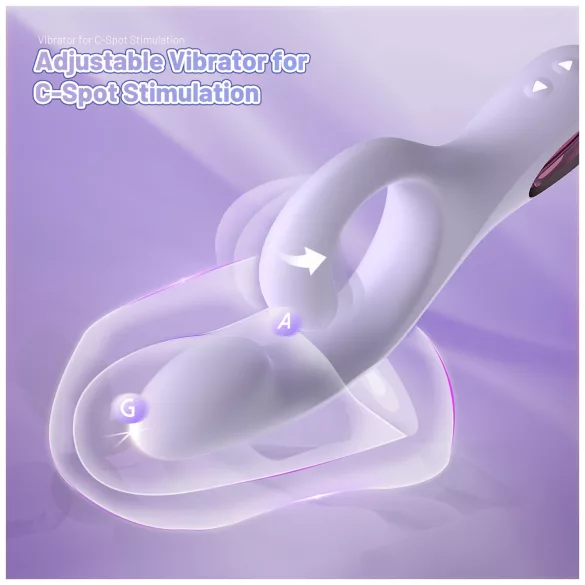 Sex HD - vibrador de punto G con brazo para el clítoris (lila)
