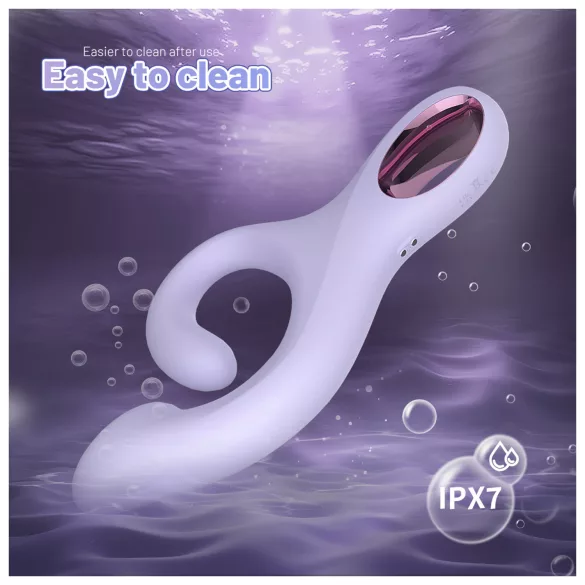 Sex HD - vibrador de punto G con brazo para el clítoris (lila)