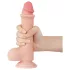 Lovetoy Sliding-Skin - dildo realista con testículos - 20 cm color natural