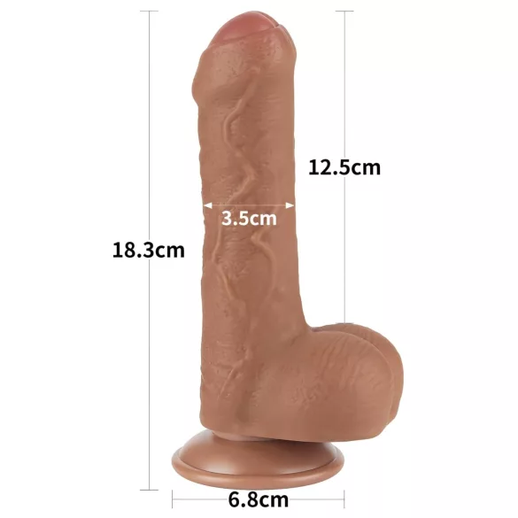 Lovetoy Sliding-Skin - dildo realista con testículos
