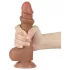 Lovetoy - consolador realista con testículos - doble capa 19,5 cm color natural