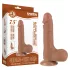 Lovetoy Sliding-Skin - consolador con testículos y doble capa