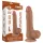 Lovetoy - dildo realista con testículos - doble capa - 20,8 cm - color oscuro