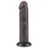 Lovetoy - Dildo realista con ventosa - doble capa - 20 cm marrón