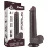 Lovetoy Sliding-Skin - consolador con ventosa - doble capa - 20,8 cm - marrón