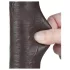 Lovetoy Sliding-Skin - consolador con ventosa - doble capa - 20,8 cm - marrón