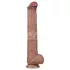 Lovetoy - dildo realista XXL - doble capa - 36,5 cm - color natural