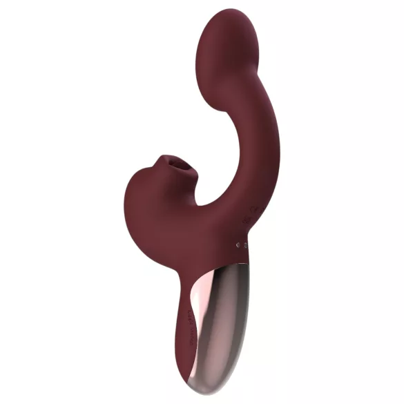 Magic Motion Magic Ponder - vibrador 2 en 1 con brazo para clítoris - burdeos