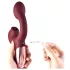 Magic Motion Magic Ponder - vibrador 2 en 1 con brazo para clítoris - burdeos