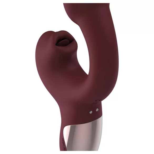 Magic Motion Magic Ponder - vibrador 2 en 1 con brazo para clítoris - burdeos