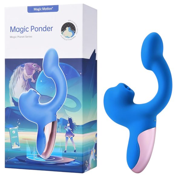Magic Motion Magic Ponder - Vibrador doble estimulación - silicona azul