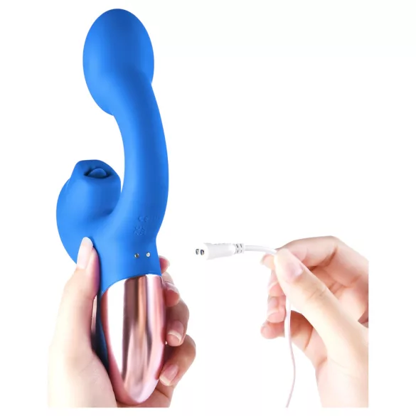 Magic Motion Magic Ponder - Vibrador doble estimulación - silicona azul