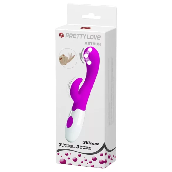 Pretty Love Arthur - vibrador punto G con cabezal móvil - silicona lila