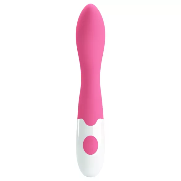 Pretty Love Bishop - vibrador punto G impermeable - silicona rosa-blanco