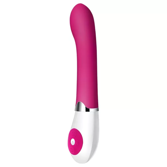 Pretty Love Daniel - vibrador punto G resistente al agua - silicona rosa/blanco