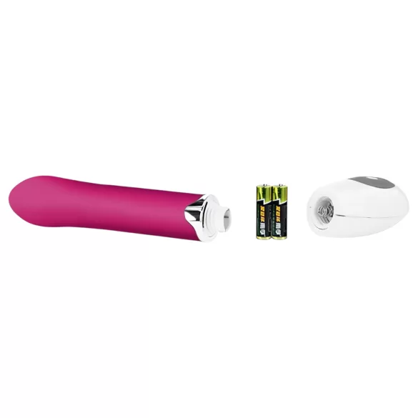 Pretty Love Daniel - vibrador punto G resistente al agua - silicona rosa/blanco