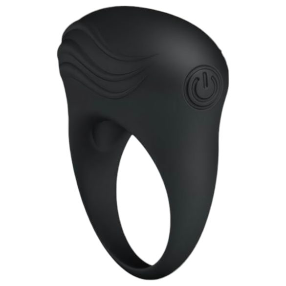 Anillo vibrador impermeable Pretty Love Bertram (negro)
