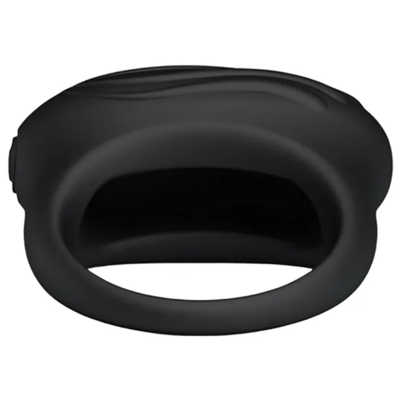 Pretty Love Bertram - anillo para pene vibrador impermeable - silicona negra
