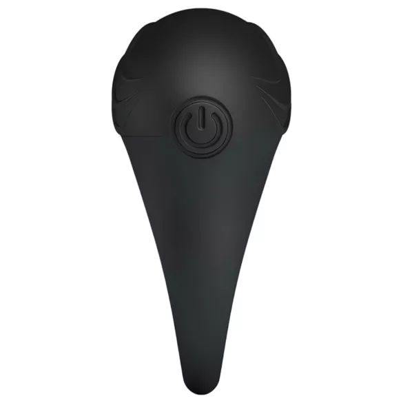 Pretty Love Bertram - anillo para pene vibrador impermeable - silicona negra