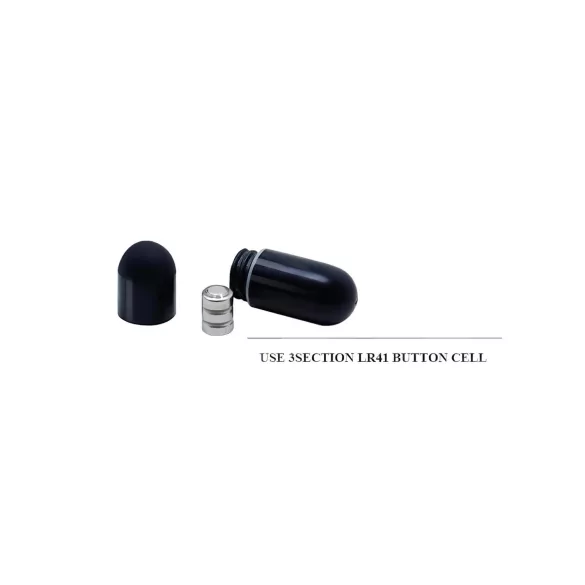 Pretty Love Bertram - anillo para pene vibrador impermeable - silicona negra