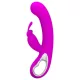 Pretty Love Webb - vibrador con estimulador de clítoris - silicona rosa