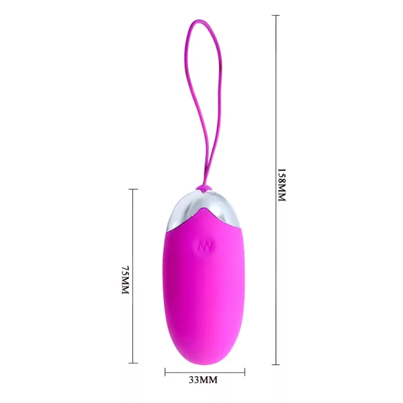 Pretty Love Berger - huevo vibrador recargable con mando - silicona rosa