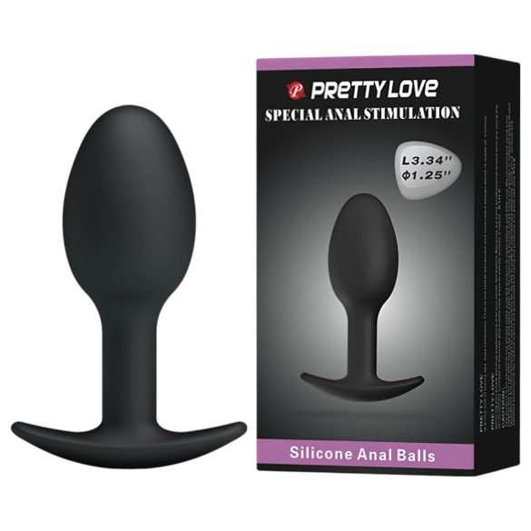 Pretty Love - consolador anal - silicona negra
