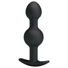   Pretty Love - consolador anal con bolas internas - silicona negra