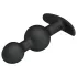 Pretty Love - consolador anal con bolas internas - silicona negra