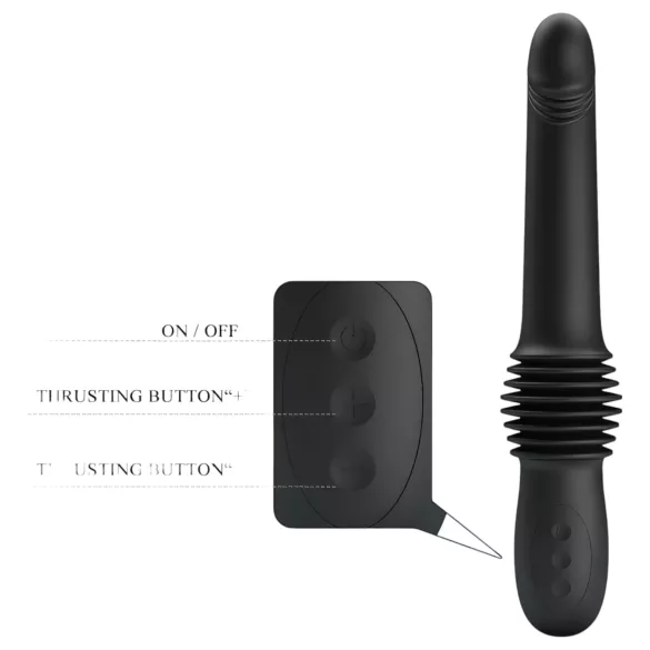 Pretty Love Pazuzu - vibrador estimulador de glande - silicona negra