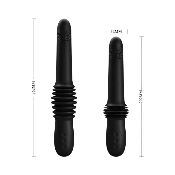 Pretty Love Pazuzu - vibrador estimulador de glande - silicona negra