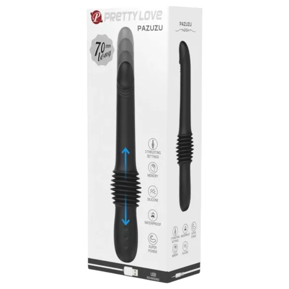 Pretty Love Pazuzu - vibrador estimulador de glande - silicona negra
