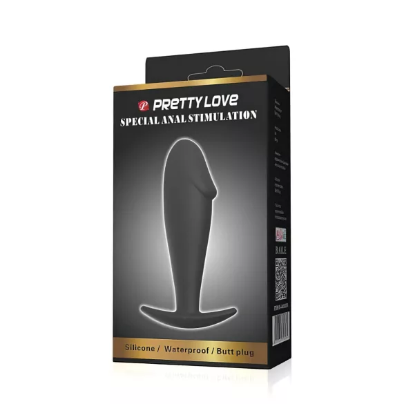 Pretty Love - plug anal - estimulación - silicona negra