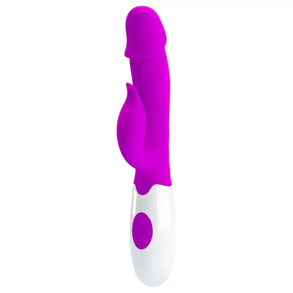 Pretty Love Peter - vibrador con estimulador de clítoris - silicona lila