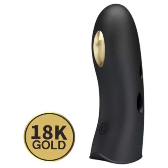 Pretty Love Marico - vibrador de dedo estimulador eléctrico - silicona negra