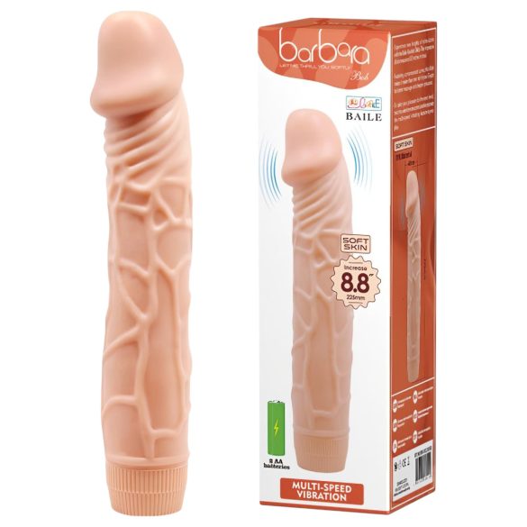 Baile Barbara - vibrador realista - 22,5 cm - color natural