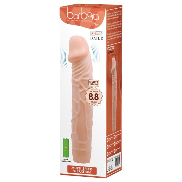 Baile Barbara - vibrador realista - 22,5 cm - color natural