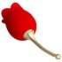 Amante Rosa 2en1 - Vibrador con lengua (rojo)