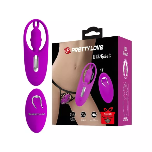 Pretty Love Wild Rabbit - Vibrador con estimulador de clítoris tipo conejo