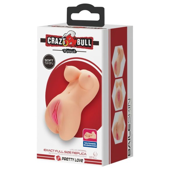 Crazy Bull - masturbador realista mini vagina - color natural