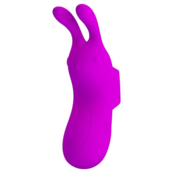 Pretty Love Bunny - vibrador para dedo conejito - silicona lila
