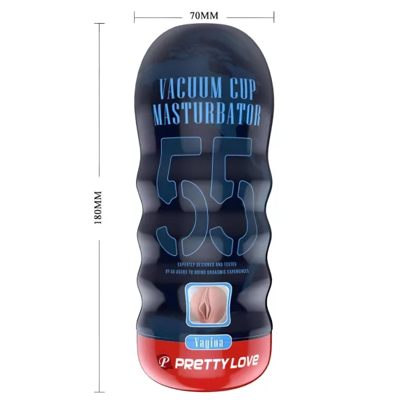 Pretty Love Vacuum Cup - masturbador vaginal realista (color carne)