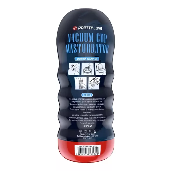 Pretty Love Vacuum Cup - masturbador vaginal realista (color carne)