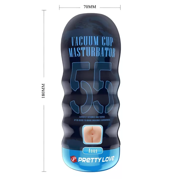 Pretty Love - masturbador masculino realista tipo ano - silicona color natural