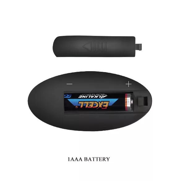 MR. PLAY - vibrador anal recargable con control remoto - silicona negra