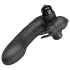 Pretty Love Vance - vibrador dedo con estimulador de clítoris - silicona negra