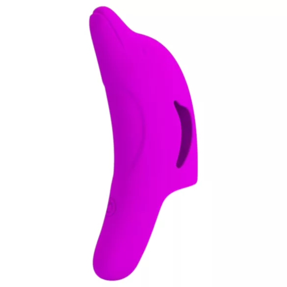 Pretty Love Delphini - vibrador para dedo con forma de delfín - silicona lila