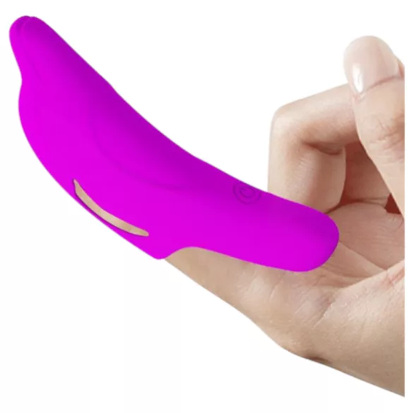 Pretty Love Delphini - vibrador para dedo con forma de delfín - silicona lila