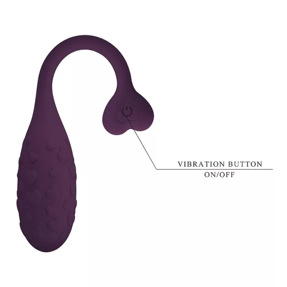 Pretty Love Fisherman - huevo vibrador inteligente (morado)