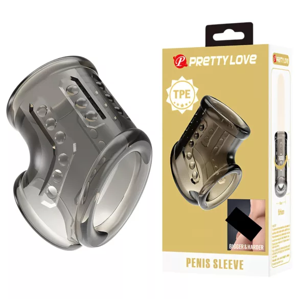 Pretty Love - anillo para pene y testículos (transparente)